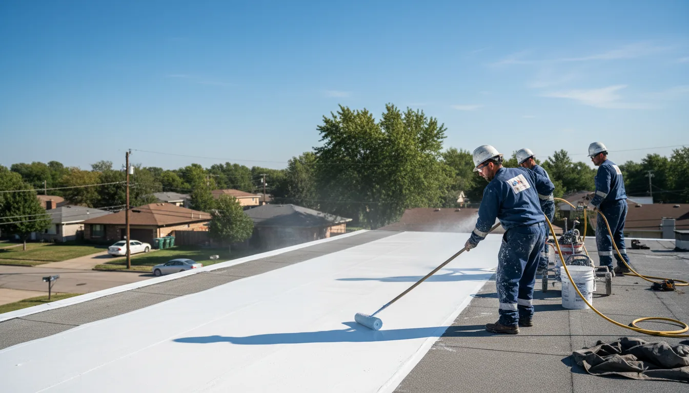 Commercial roof coating in Crawfordsville, IN near me